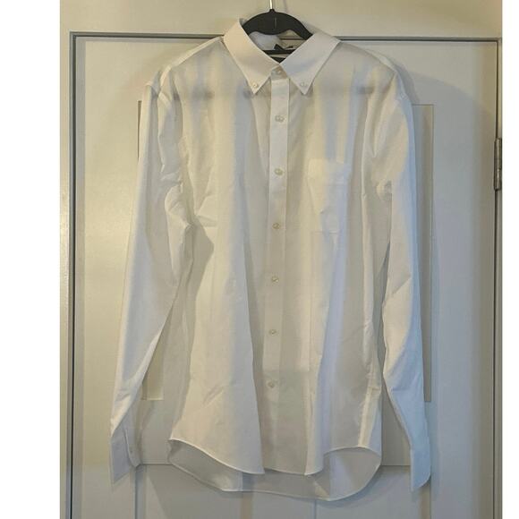 J. Crew Bowery wrinkle-free dress shirt with button-down collar White XL - Picture 3 of 6